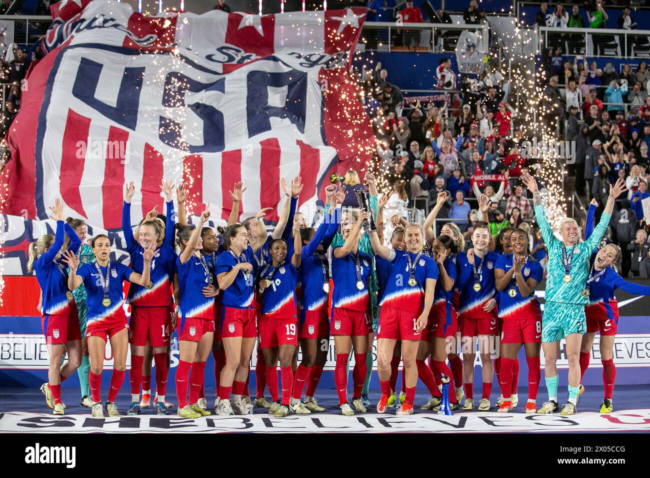 Columbus, Ohio, USA. 9th April, 2024. USWNT wins their match against
