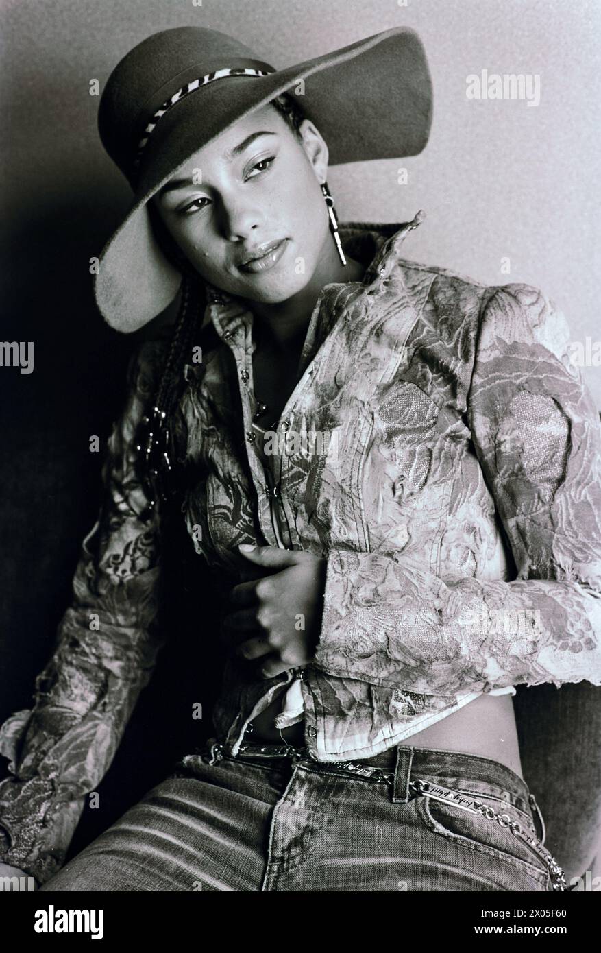 Alicia Keys portrait session in 2003 Credit: Ross Pelton