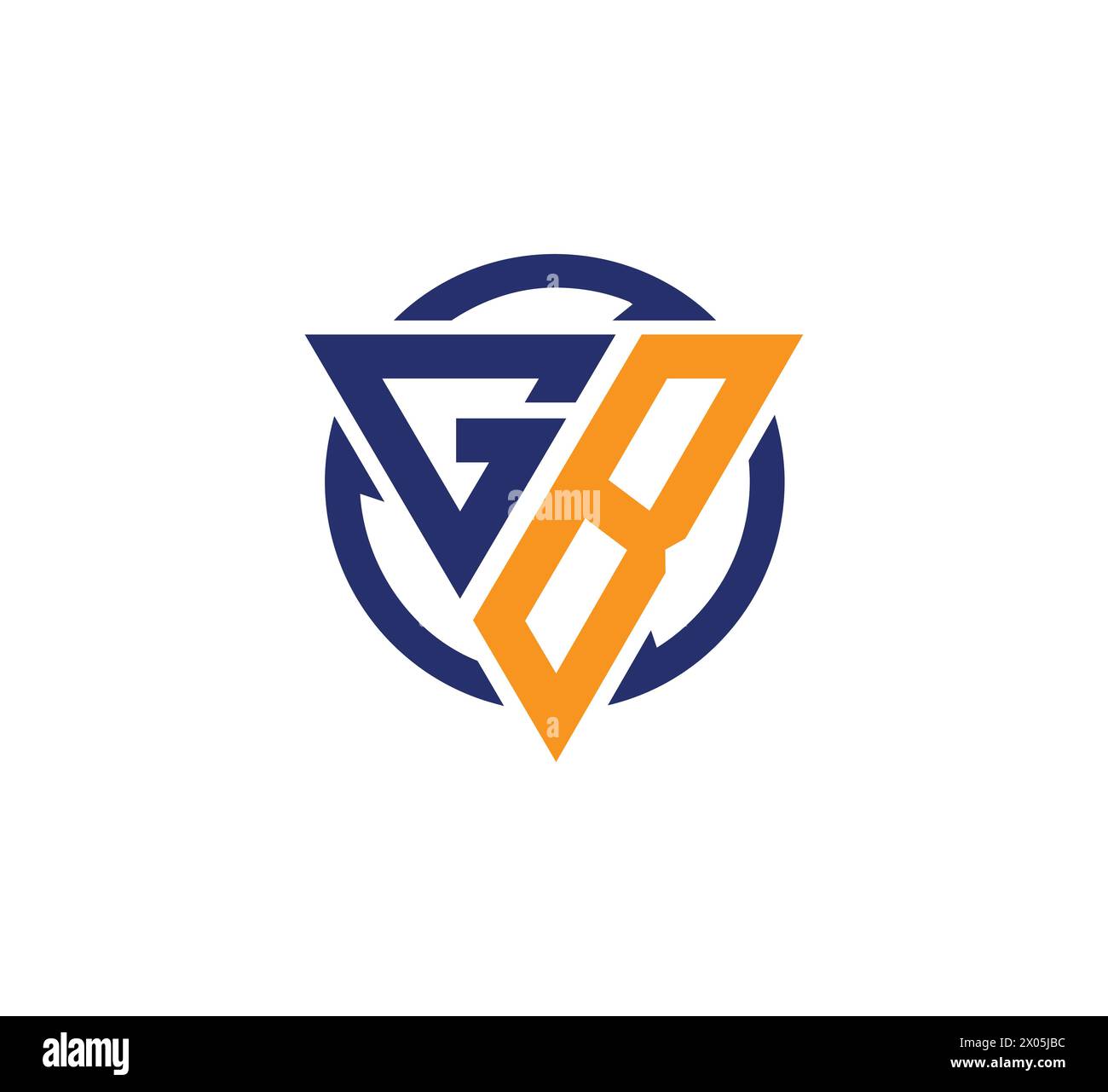 GB letter logo logo design vector template Stock Vector