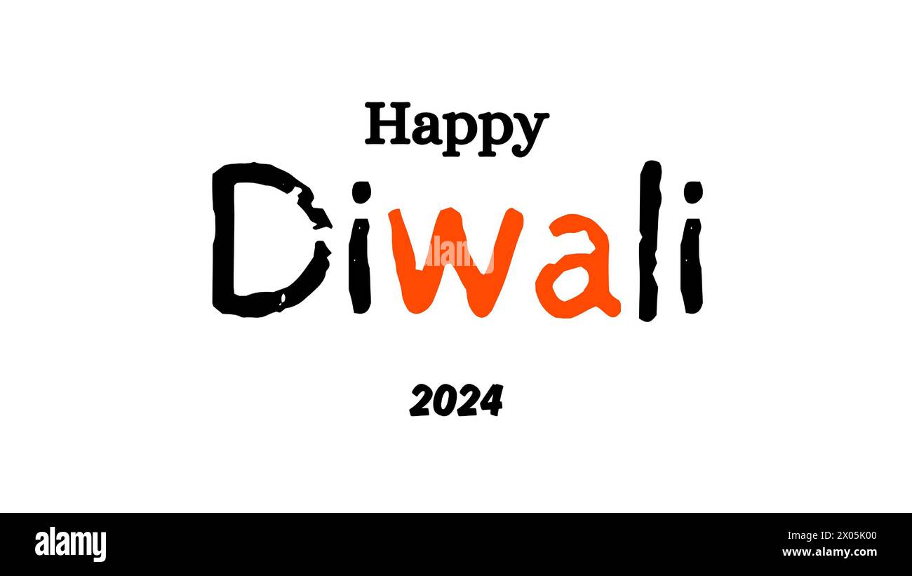 Happy Diwali text vector art | Happy Diwali text design | Happy Diwali cursive font design | Diwali Festival vector | Deepavali design. Stock Vector