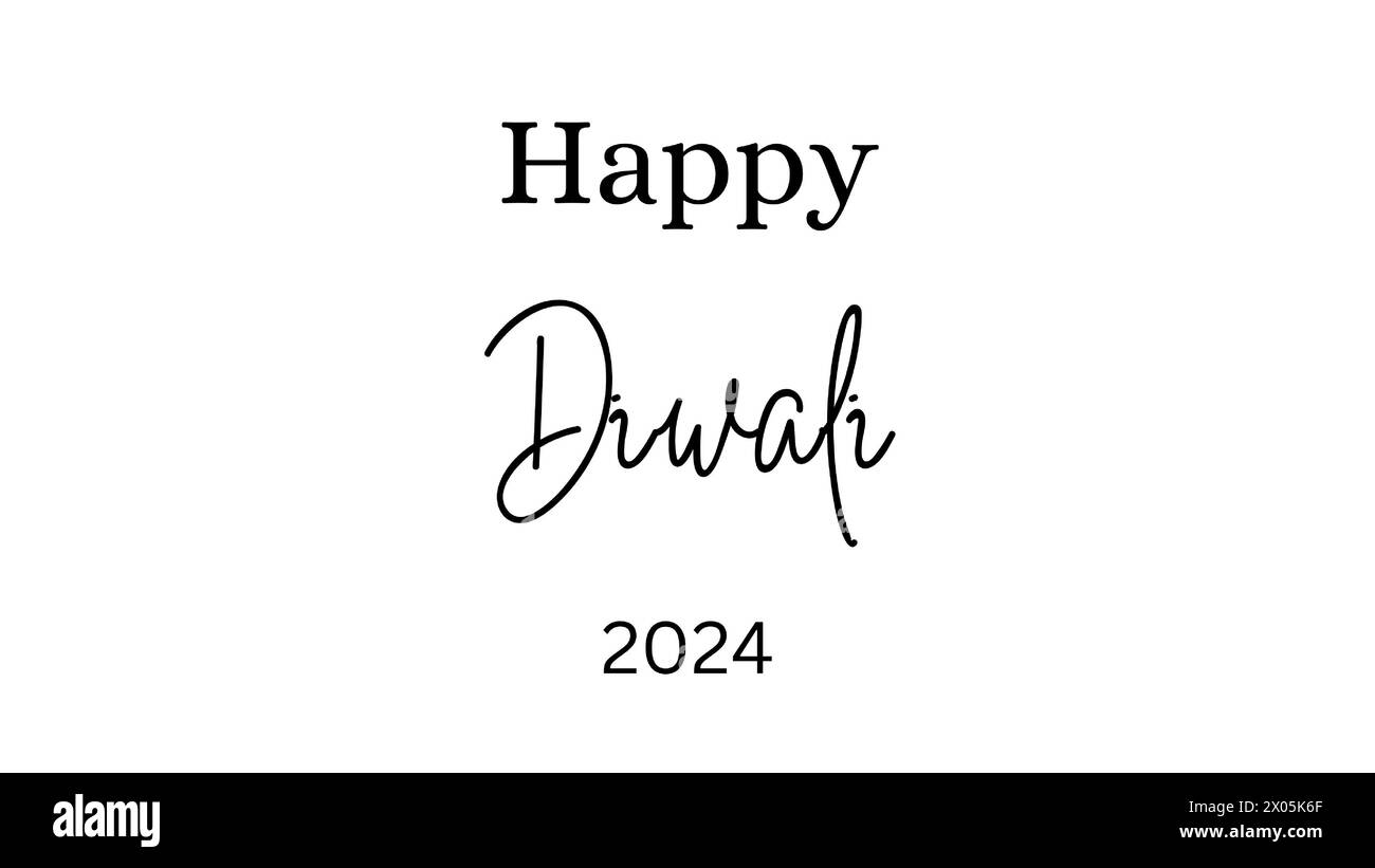 Happy Diwali text vector art | Happy Diwali text design | Happy Diwali cursive font design | Diwali Festival vector | Deepavali design. Stock Vector