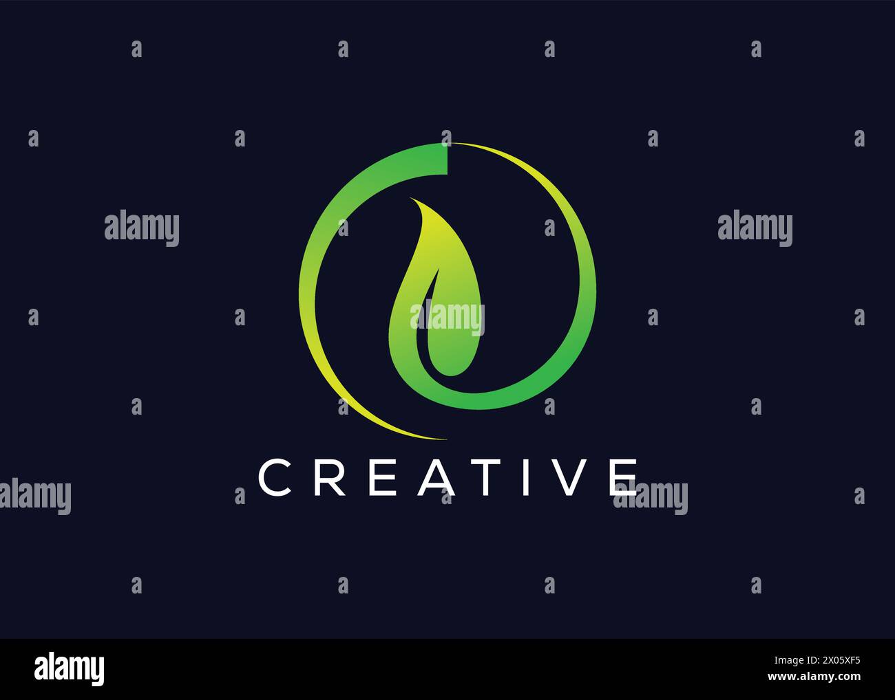 Creative And Minimal Colorful Leaf Logo Vector Template Modern Leaf