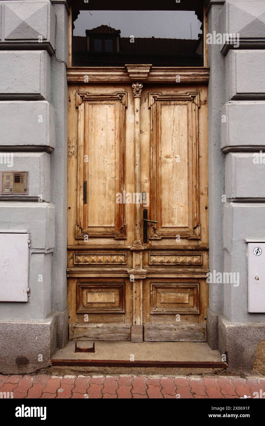 old wooden door Stock Photo