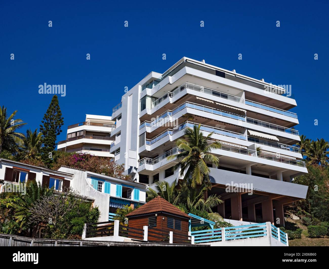 South Pacific Cruise / Modern Apartment Buildings in Noumea, New