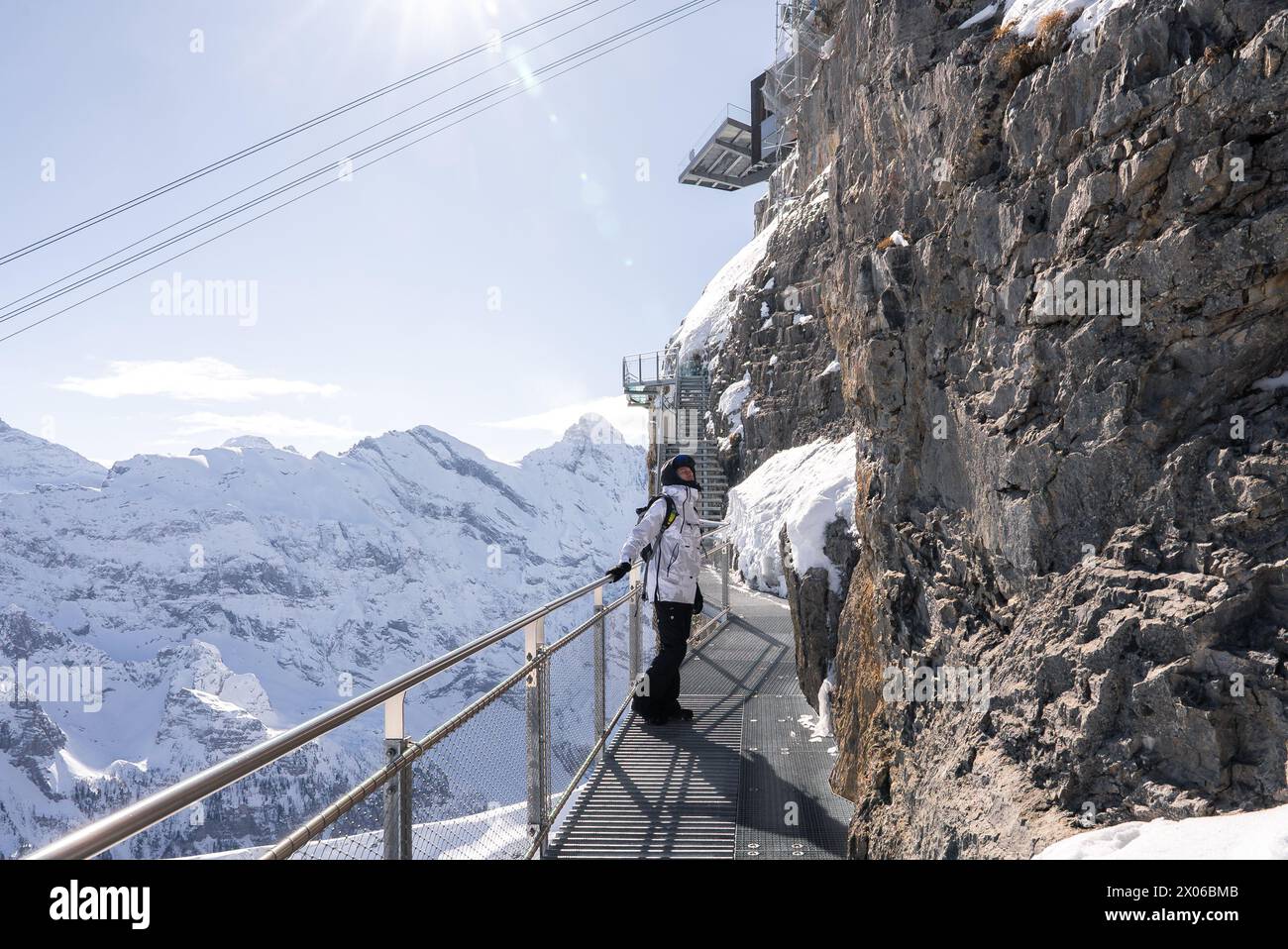 Outdoor activities in the swiss alps hi-res stock photography and ...