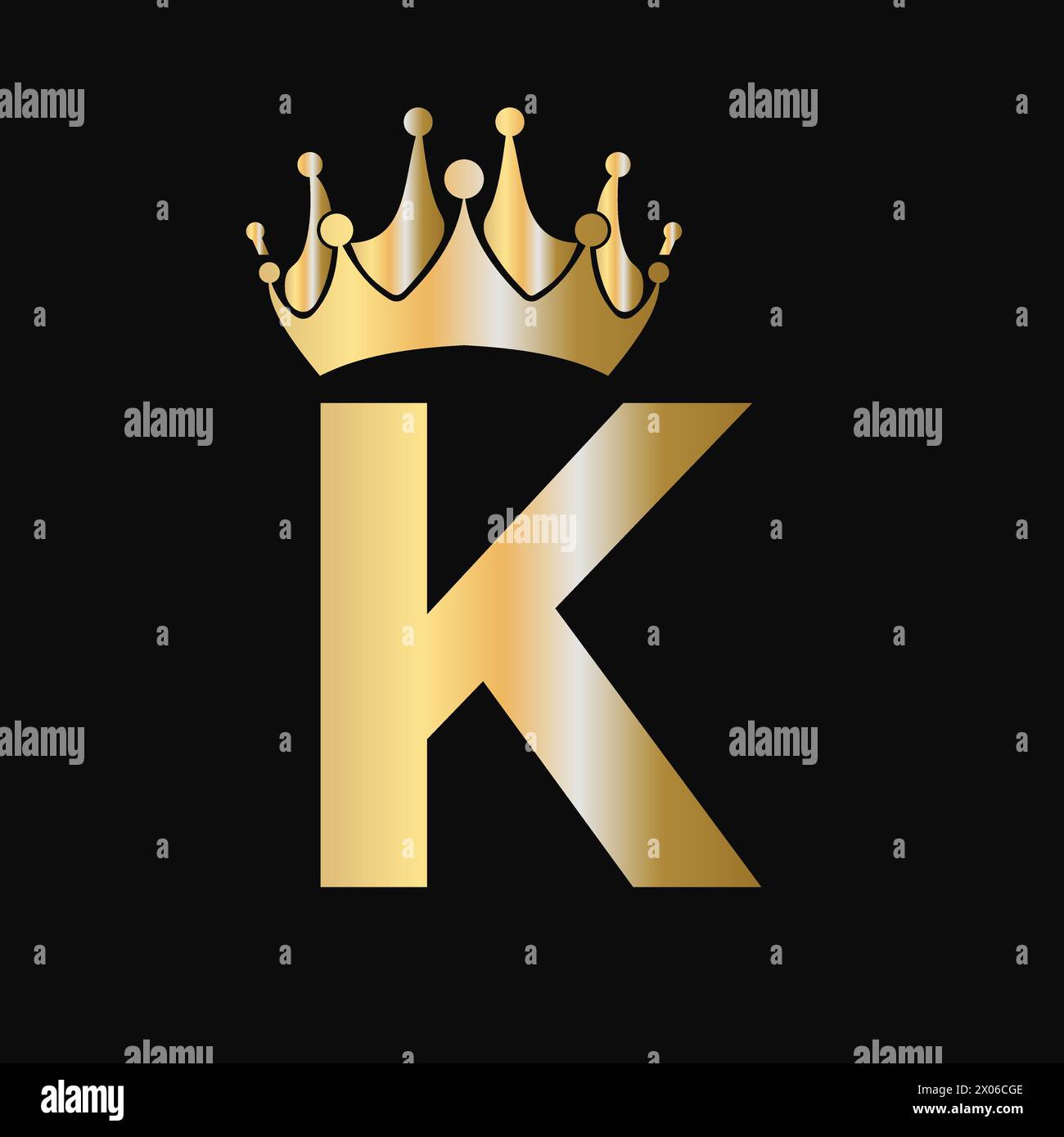 Letter K Crown Logo Template Royal Crown Logotype Luxury Sign For Letter K Crown Logo Template Royal Crown Logotype Luxury Sign For Beauty Fashion Star Elegant Symbol 2X06CGE