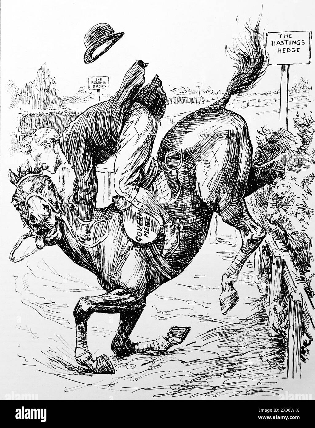 Horse jump drawing hi-res stock photography and images - Alamy