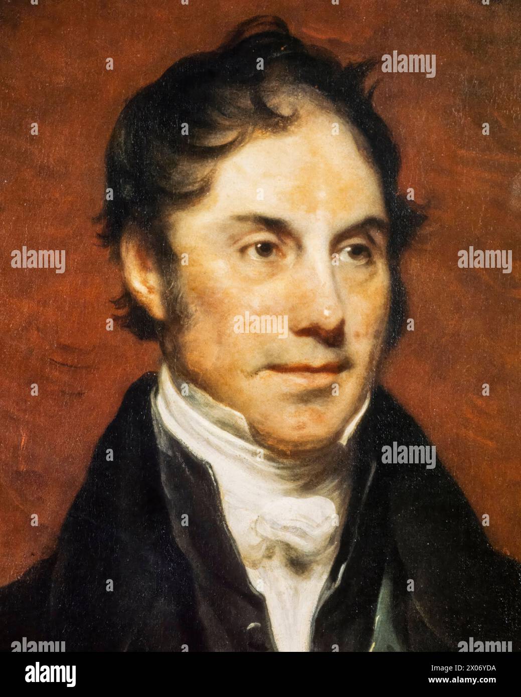 George Hamilton-Gordon, 4th Earl of Aberdeen (1784-1860), styled 'Lord Haddo', Prime Minister of the United Kingdom 1852-1855, portrait painting in oil on canvas by Sir Martin Archer Shee, circa 1838 Stock Photo
