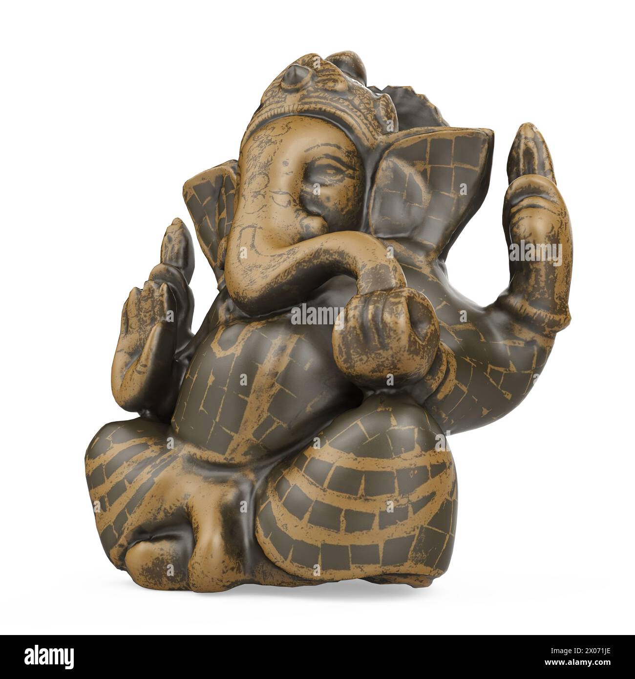 Ganesh Statue Isolated Stock Photo - Alamy