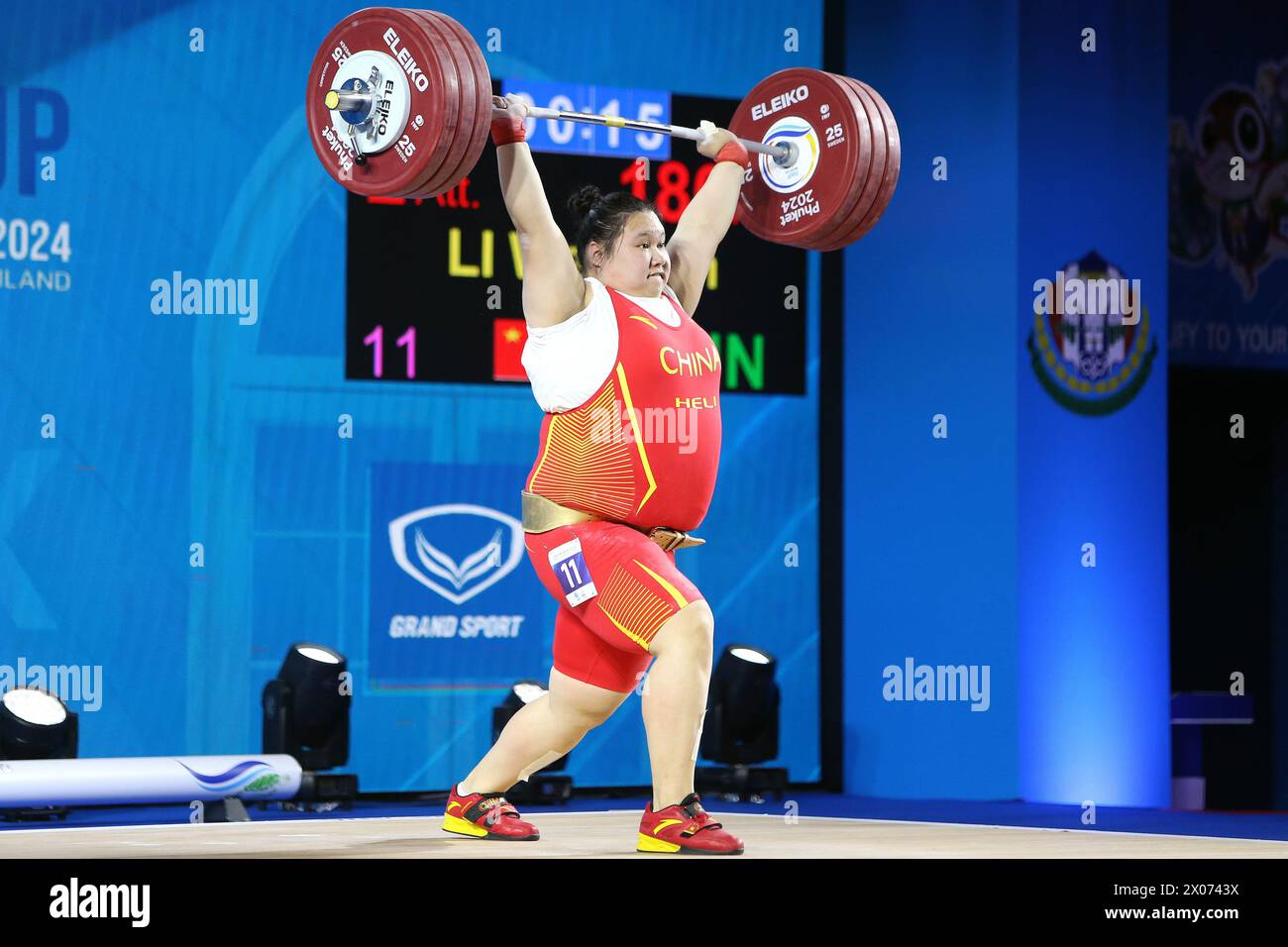 Phuket, Thailand. 10th Apr, 2024. Li Wenwen of China competes in the