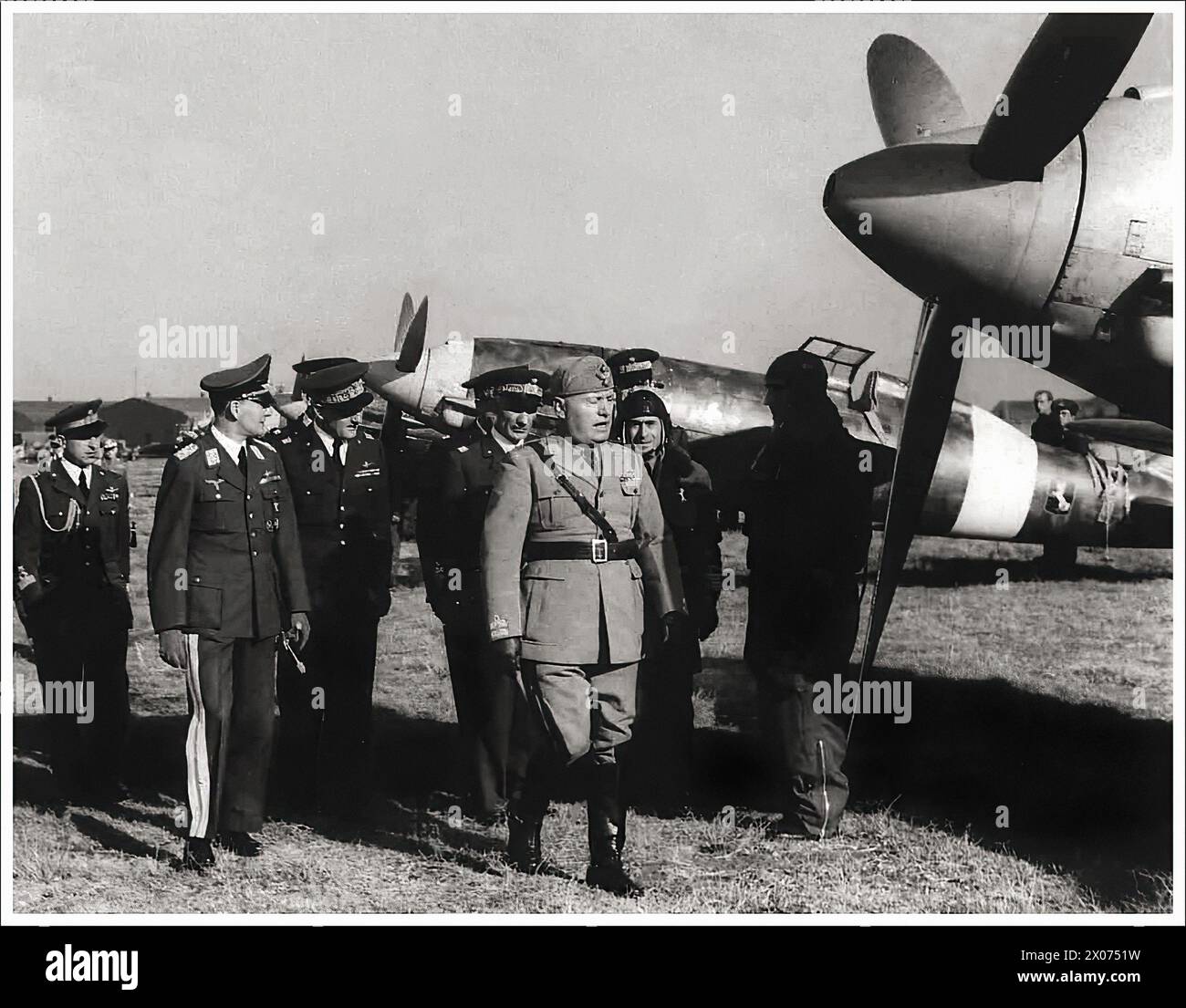 RSI Mussolini IX gruppo  - Vintage Italian propagana photography Stock Photo
