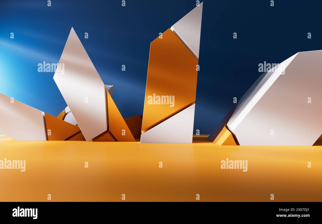 Abstract geometric interior structure 3d hi-res stock photography and ...