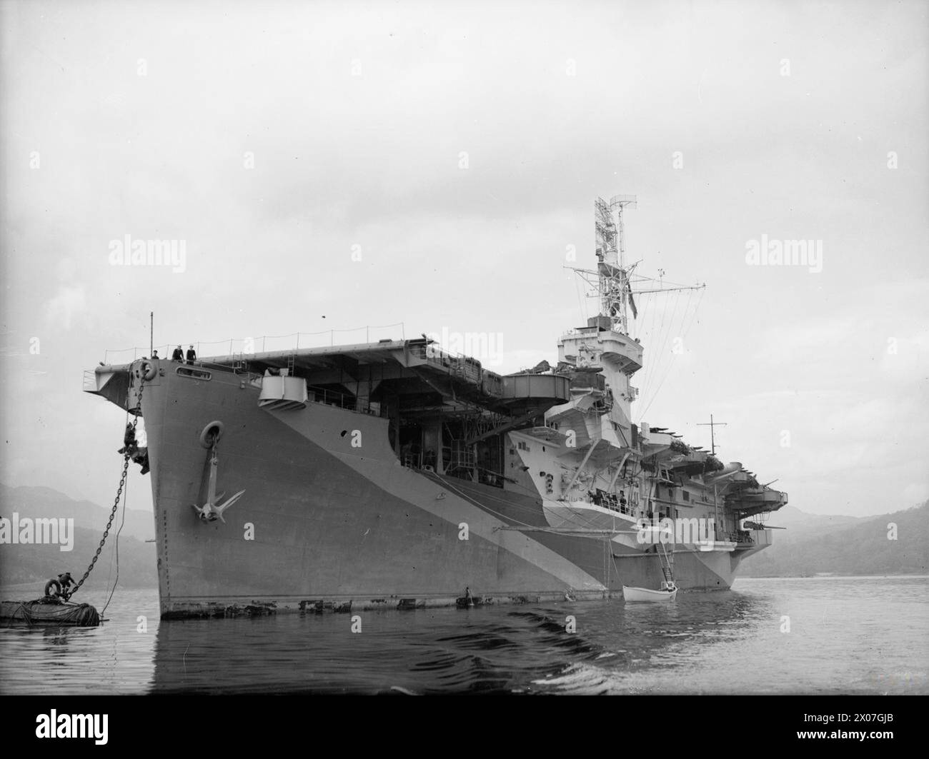 HMS SPEAKER, SMITER CLASS ESCORT CARRIER. 19 MAY 1944, GREENOCK. - , Stock Photo