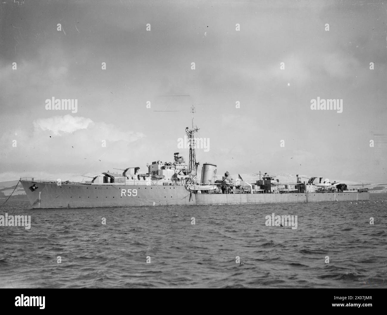 THE NEW DESTROYER HMS WAKEFUL. 2 MARCH 1944, GREENOCK. HMS WAKEFUL