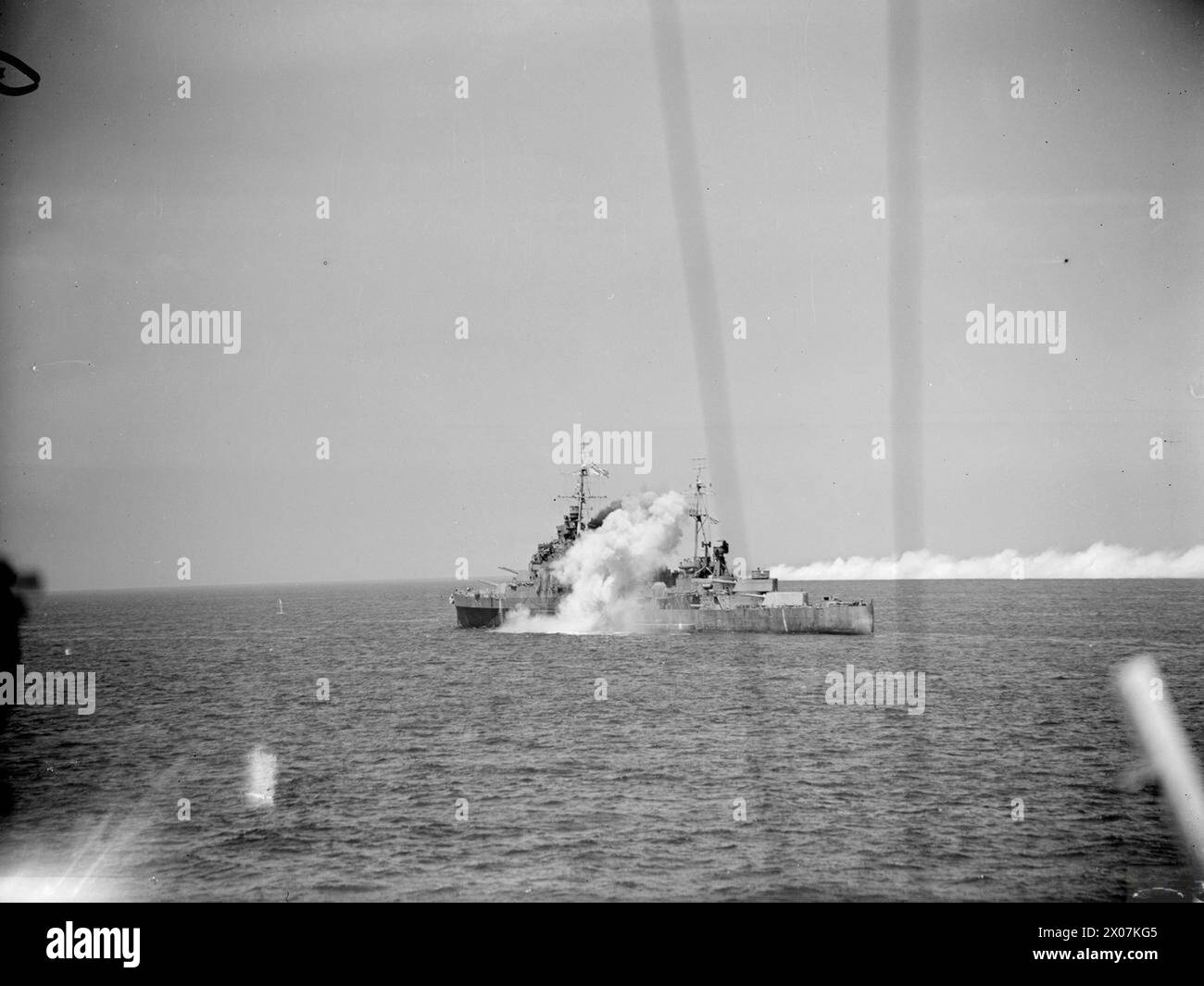 BRITISH WARSHIPS OF THE SECOND WORLD WAR HMS GLASGOW underway and on