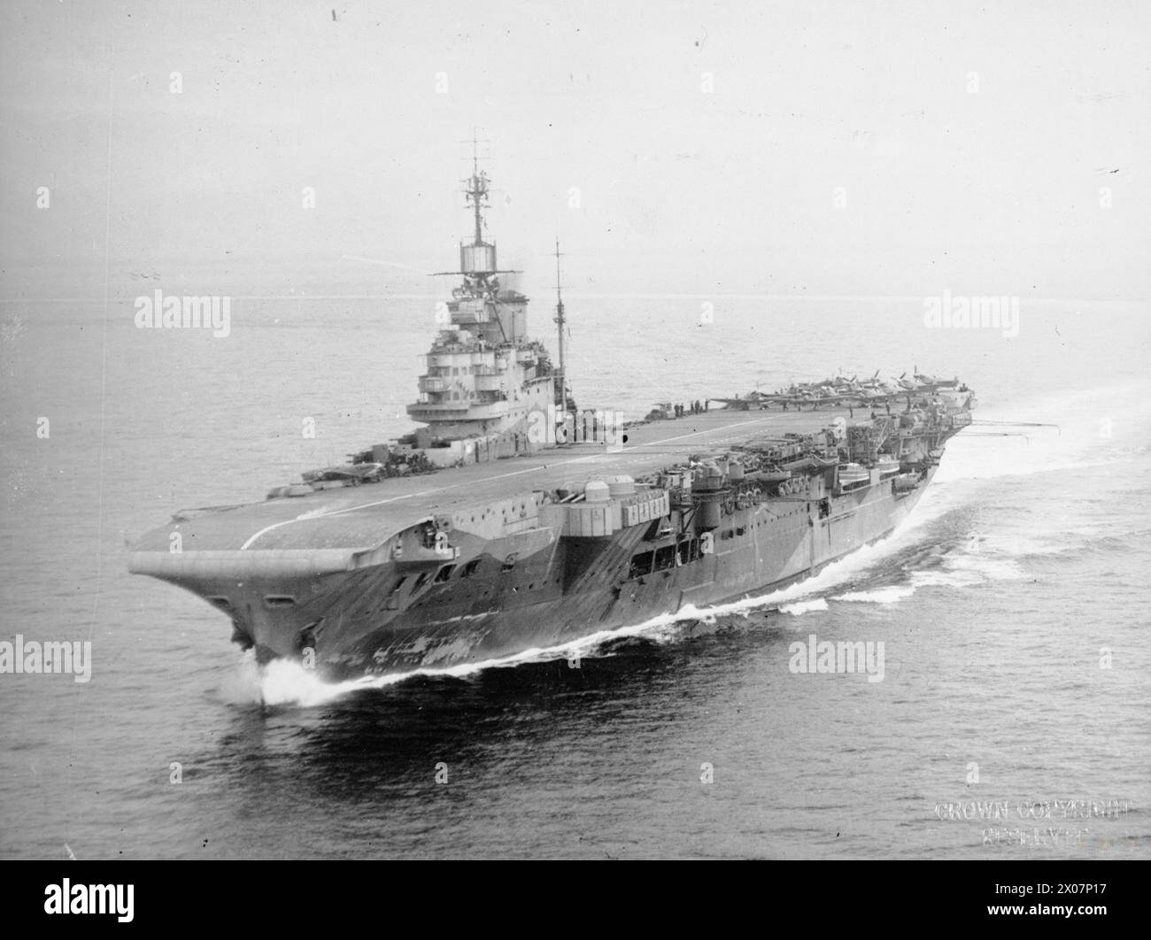 HMS INDOMITABLE - Underway Indomitable Stock Photo - Alamy