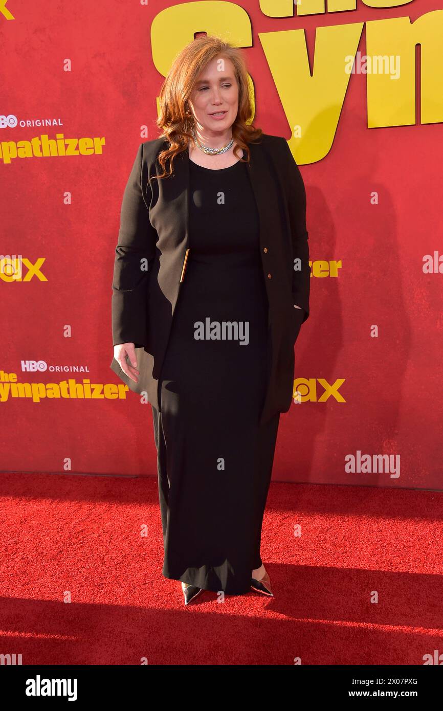 Amanda Burrell bei der Premiere der HBO-Miniserie 'The Sympathizer' im Paramount Theater. Los Angeles, 09.04.2024 Stock Photo