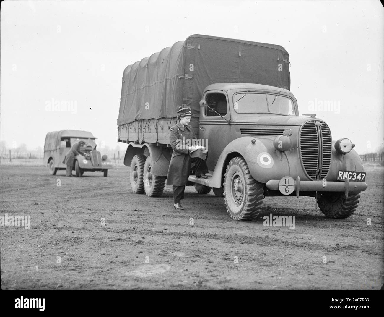 THE WOMEN'S AUXILIARY AIR FORCE, 19391945. WAAF trainee drivers and