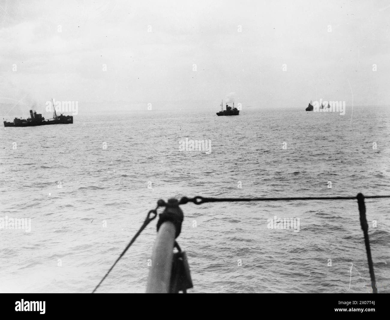 At Sea With British Minesweepers. November 1941, On Board A 