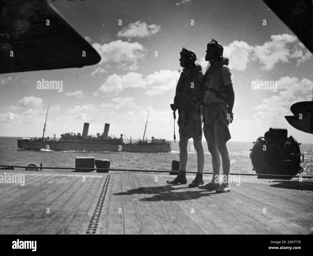 ON BOARD THE ESCORT CARRIER HMS BATTLER AT SEA. DECEMBER 1943. - Fairey ...