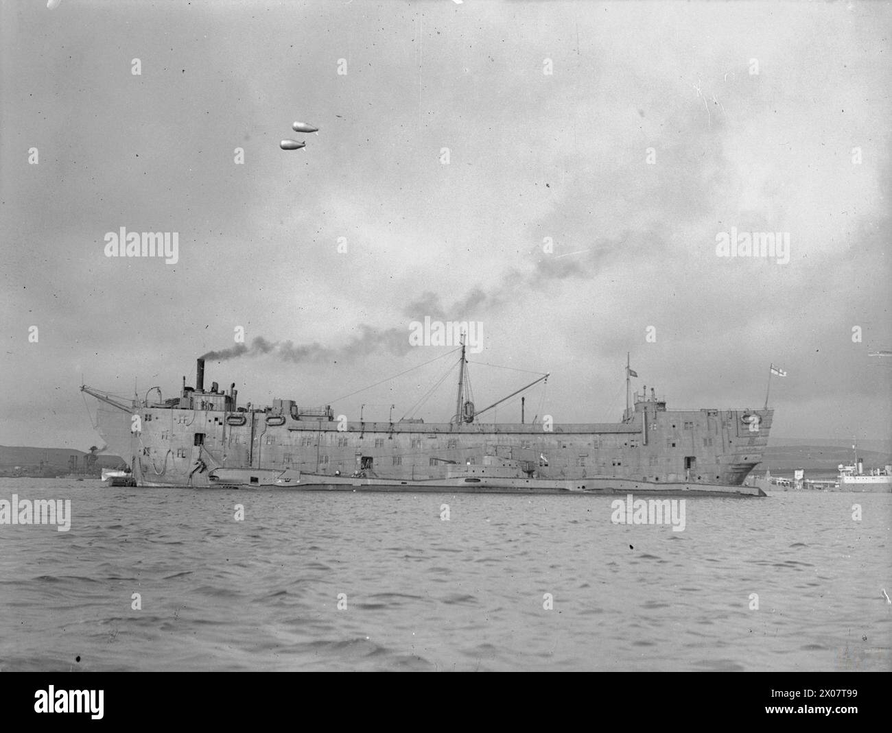 THE ROYAL NAVY DURING THE SECOND WORLD WAR - Depot ship HMS EXMOUTH ...