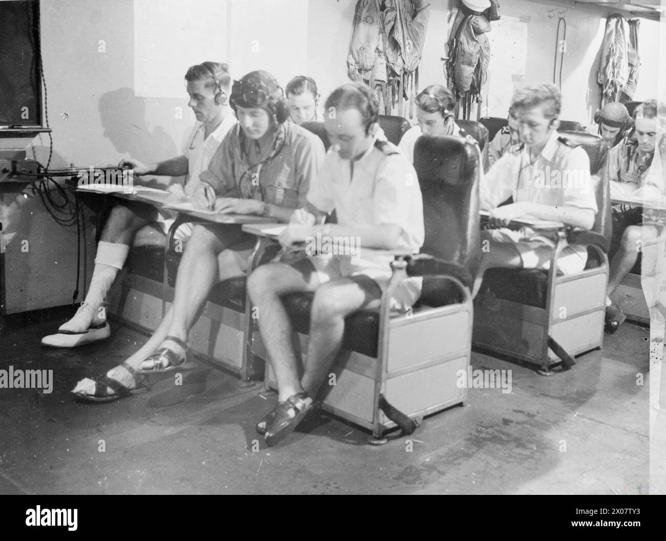 Observers aboard HMS Battler perform a buzzer exercise in the ready ...