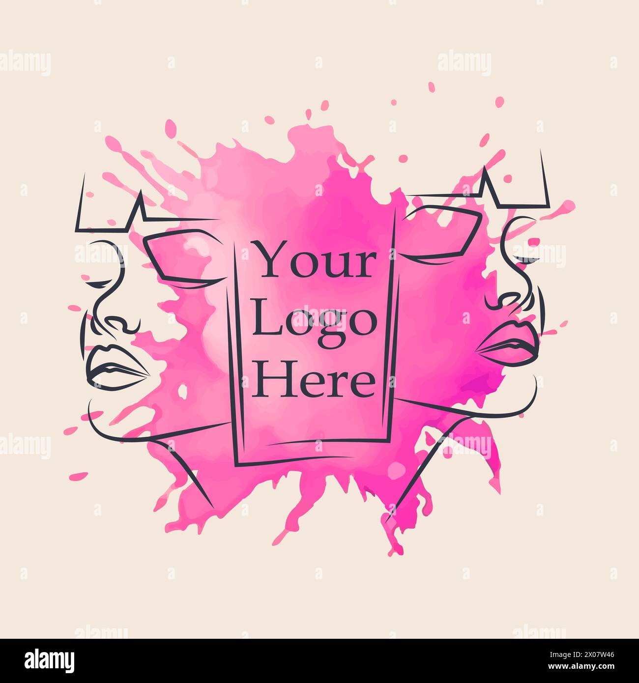 Sister in line Stock Vector Images - Alamy