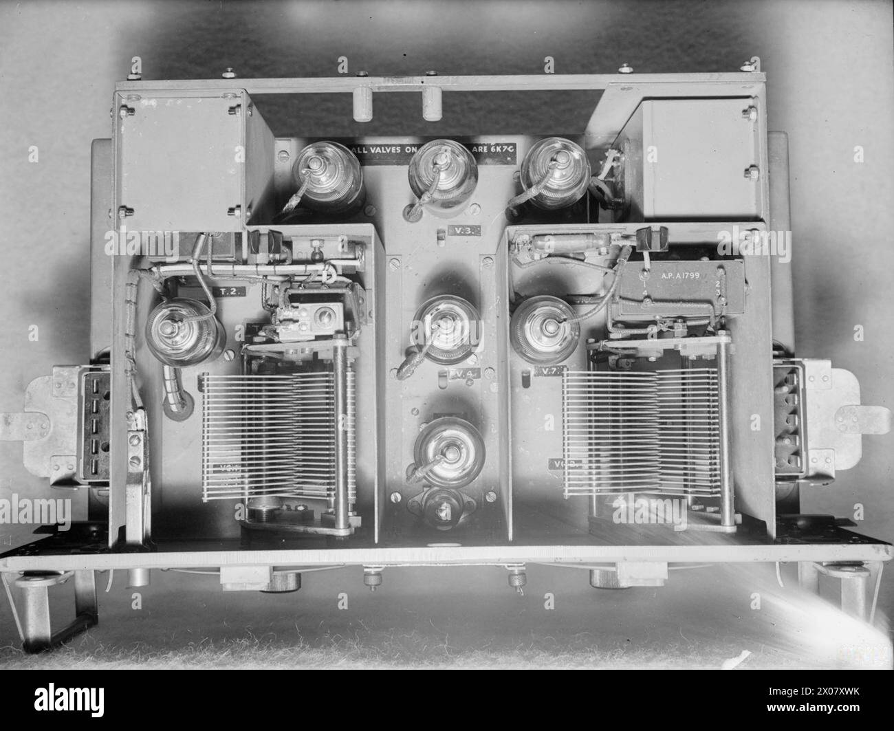 ASDIC apparatus aboard HMS Osprey at Dunoon, Scotland, on 21 July 1944 ...