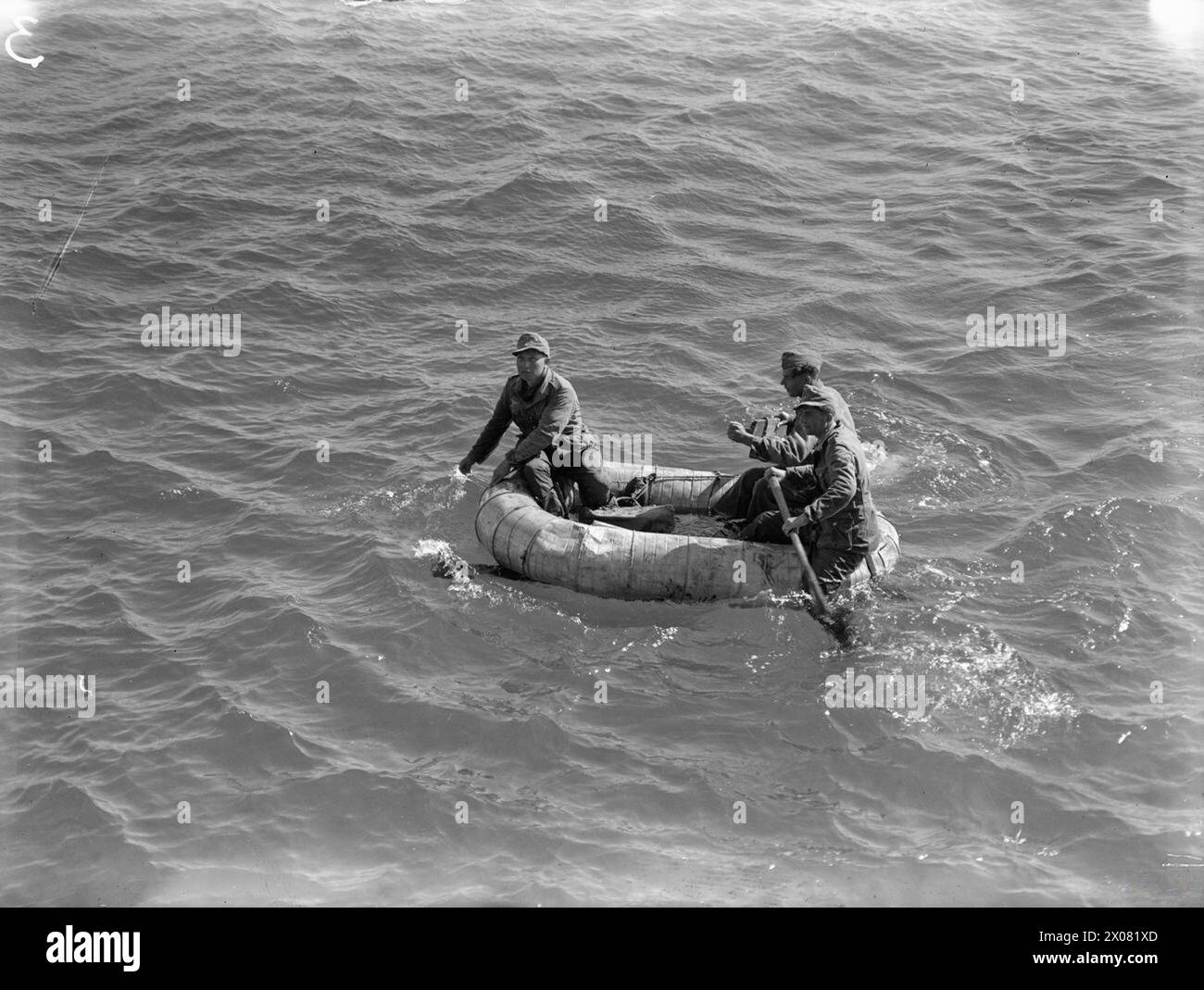 The Royal Navy intercepted a flotilla of German personnel fleeing from ...