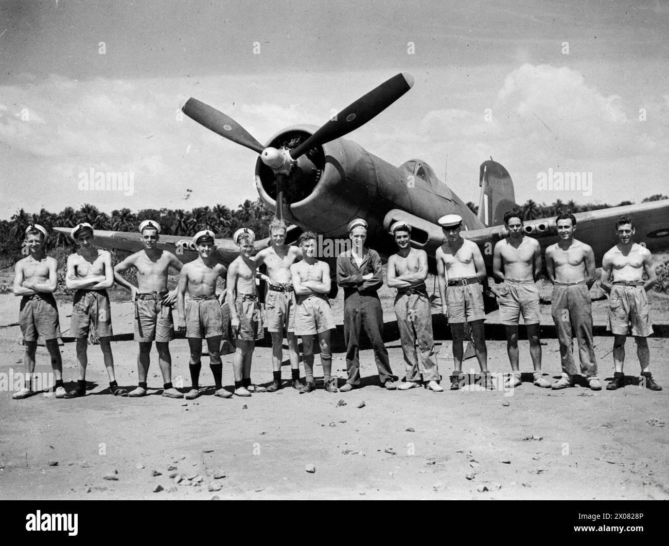 AT HMS RAJALYIA, ROYAL NAVAL AIR STATION, COLOMBO, CEYLON. FEBRUARY