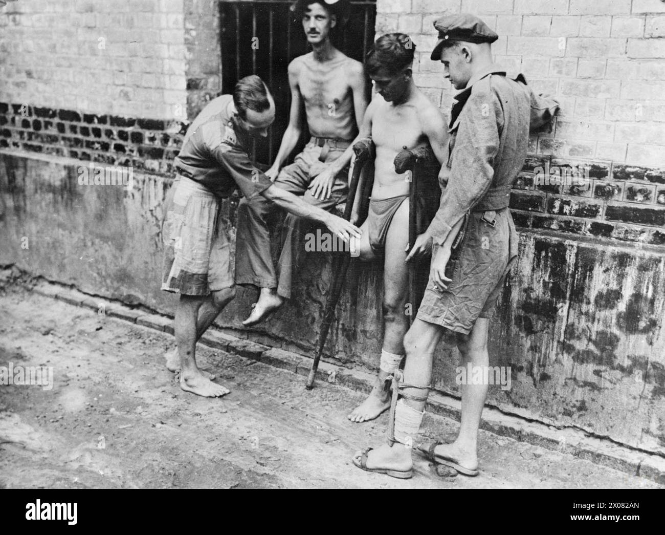 LIBERATED PRISONERS OF WAR IN RANGOON, BURMA, MAY 1945 - Liberated POWs ...