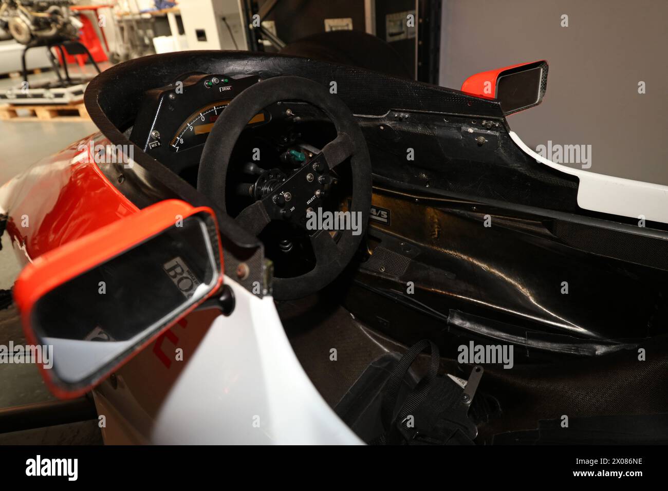 Brazilian formula one racing driver ayrton senna hi-res stock