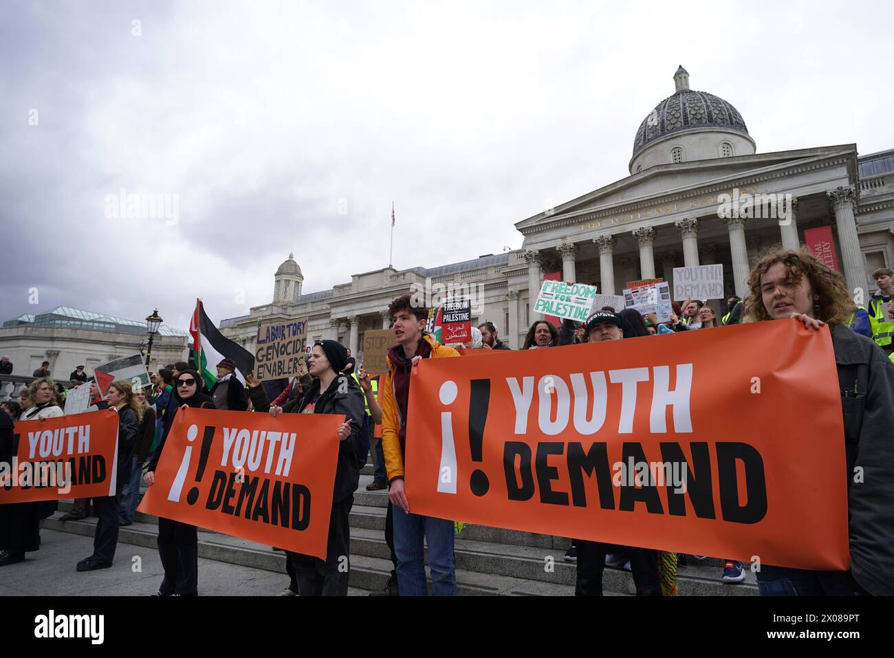 RECORD DATE NOT STATED Youth Demand Protest in London Youth Demand, a ...