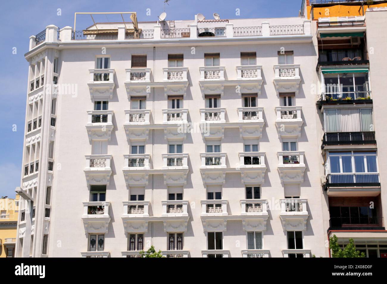 The creative architecture of Madrid, Spain. Stock Photo