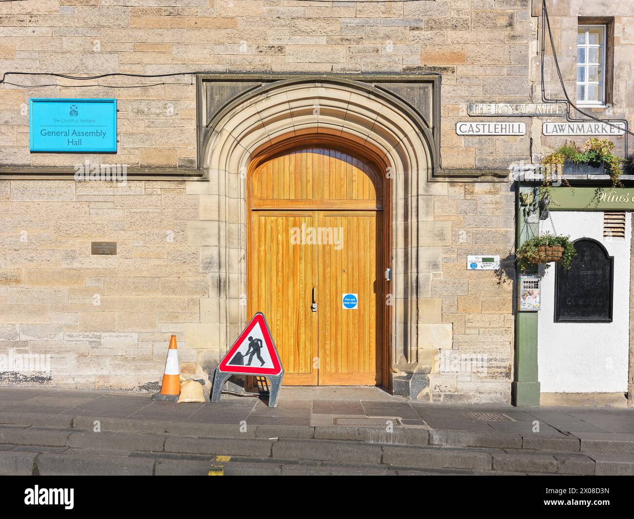 General Assembly Hall, The Church of Scotland, Castlehill, Royal Mile, Edinburgh, Scotland. Stock Photo