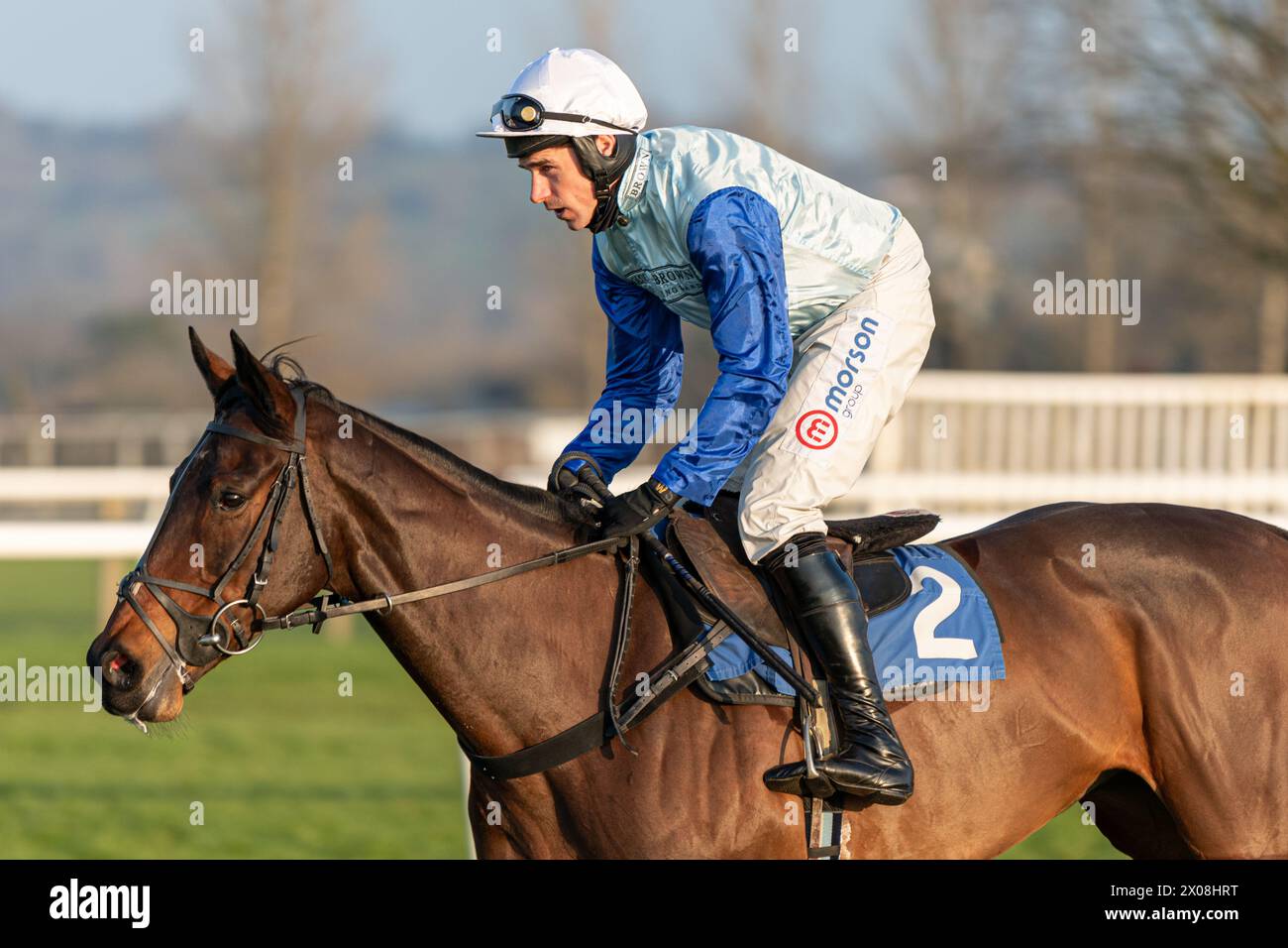 Fifth race at Wincanton, January 26th 2022, handicap hurdle Stock Photo