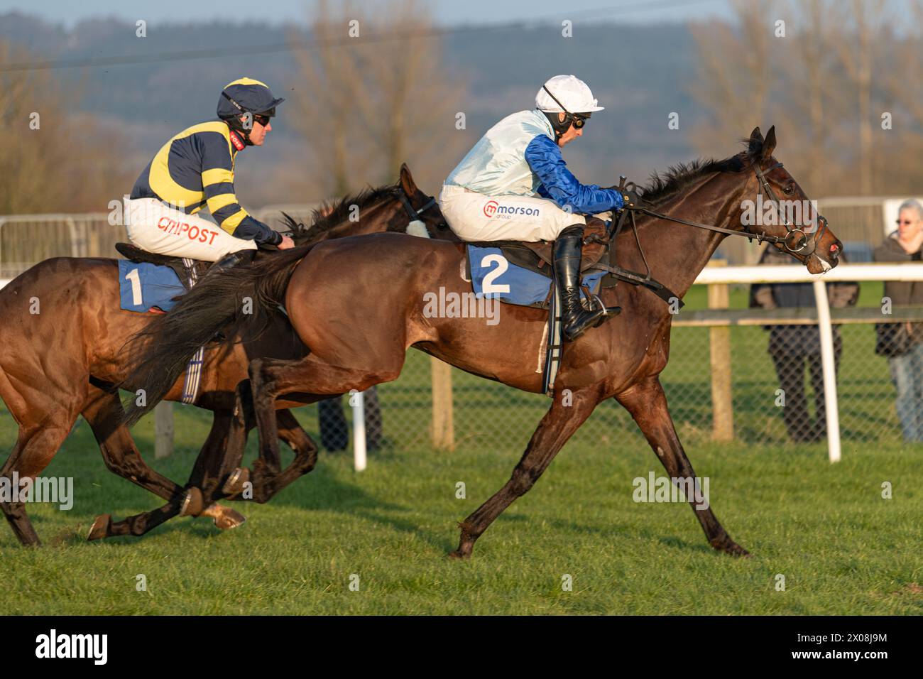 Fifth race at Wincanton, January 26th 2022, handicap hurdle Stock Photo ...