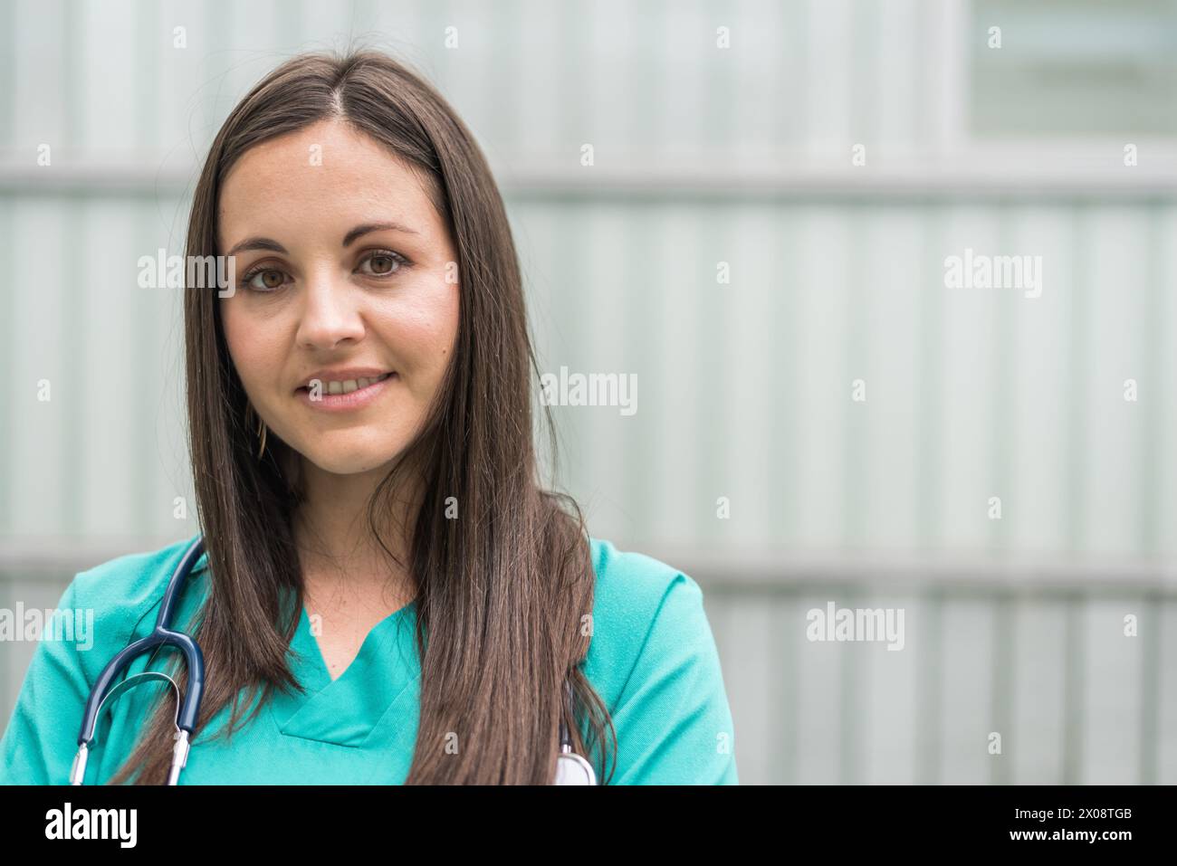 Smiling doctor posing Stock Photo