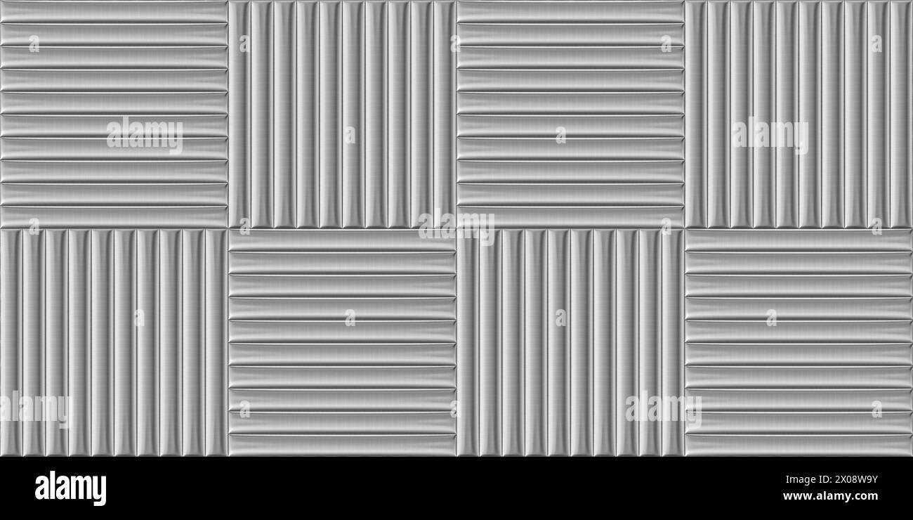 Scratch silver metal, convex, rectangular wall panels, High quality ...