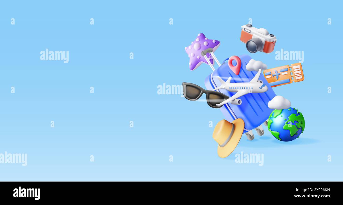 Around the world airline ticket Stock Vector Images - Alamy