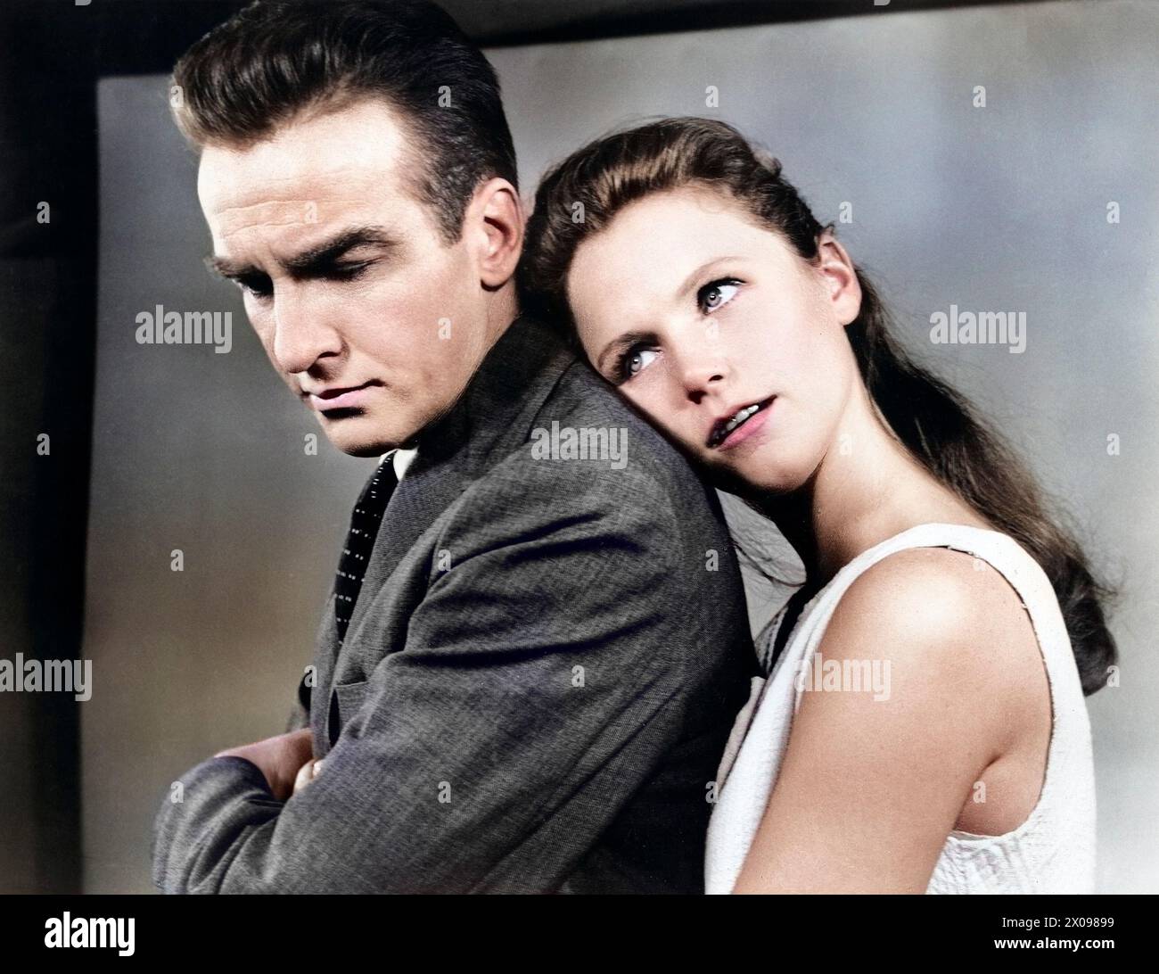 Montgomery Clift, Lee Remick, on-set of the film, 