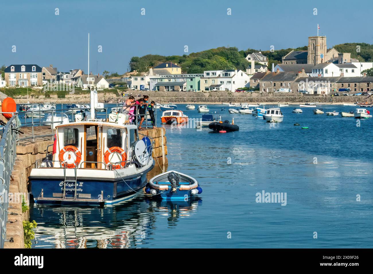 St. Mary's Harbour, Isles of Scilly Stock Photo