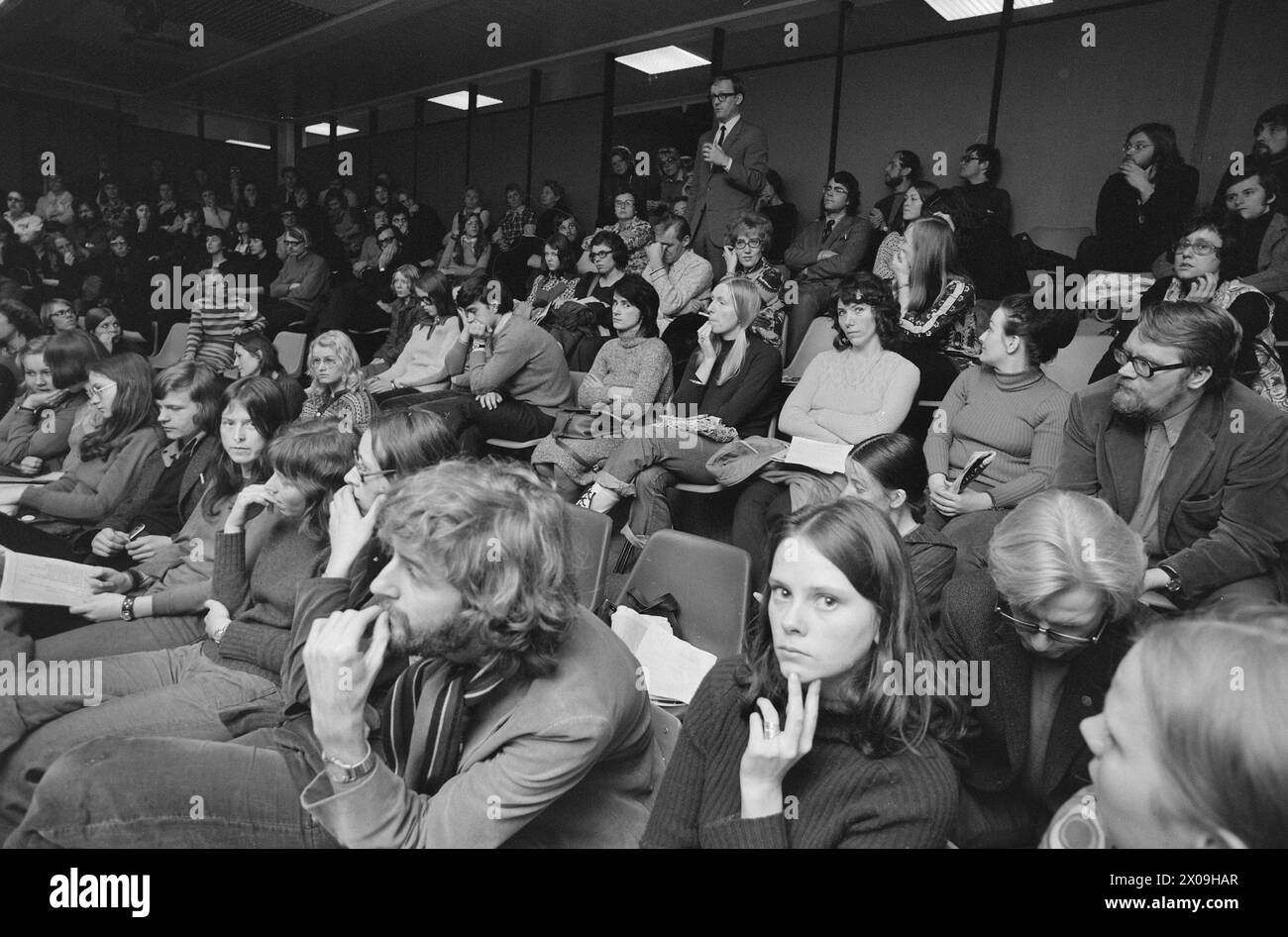 Current 04 - 4 - 1974: A game about womenThe National Theater has staged an outreach play, 'Jenteloven'. The background of the play is unwritten laws that many women have lived with. 'Jenteloven' is a game about women and also about the game society plays with them. The play was created as a collaboration between Gunnar Alme, Eilif Armand, Frøydis Armand, Anja Breien, Åsmund Feidje, Sigurd Haugen, Veslemøy Haslun, Kjell Kjær, Liv Køltzow, Truls Kwetzinsky, Lars Andreas Larsen, Finn Ludt, Katja Medbøe, Anne- Marie Ottersen and Margrethe Aaby.  Photo: Aage Storløkken / Aktuell / NTB ***PHOTO NOT Stock Photo