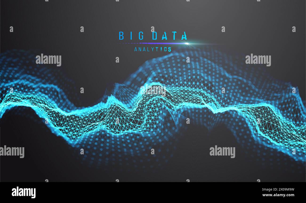 Big data and data science. Futuristic technology data visualisation ...