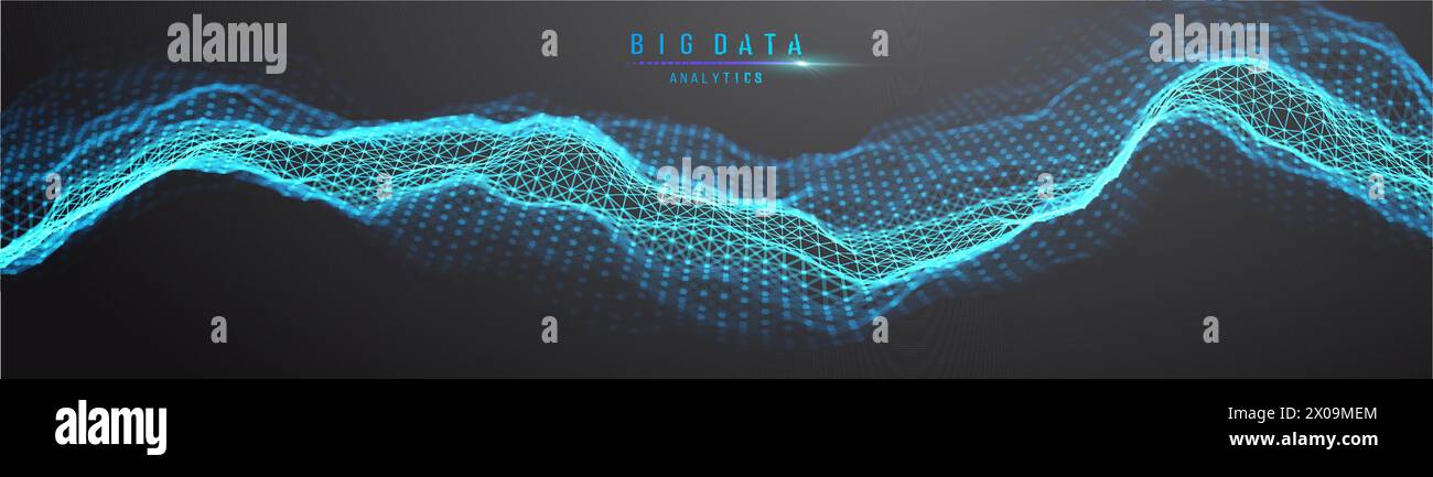 Big data and data science. Futuristic technology data visualisation ...