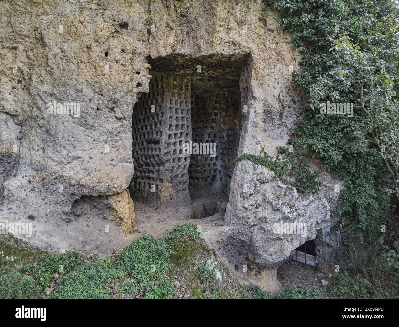 Ancient columbarium for breeding pigeons. Previously thought to be ...