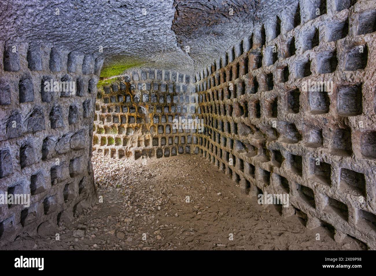Ancient columbarium for breeding pigeons. Previously thought to be ...