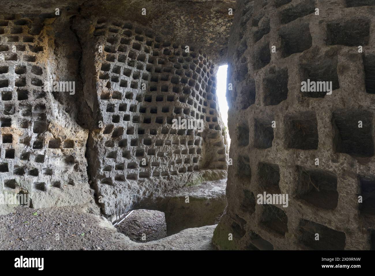 Ancient columbarium for breeding pigeons. Previously thought to be ...