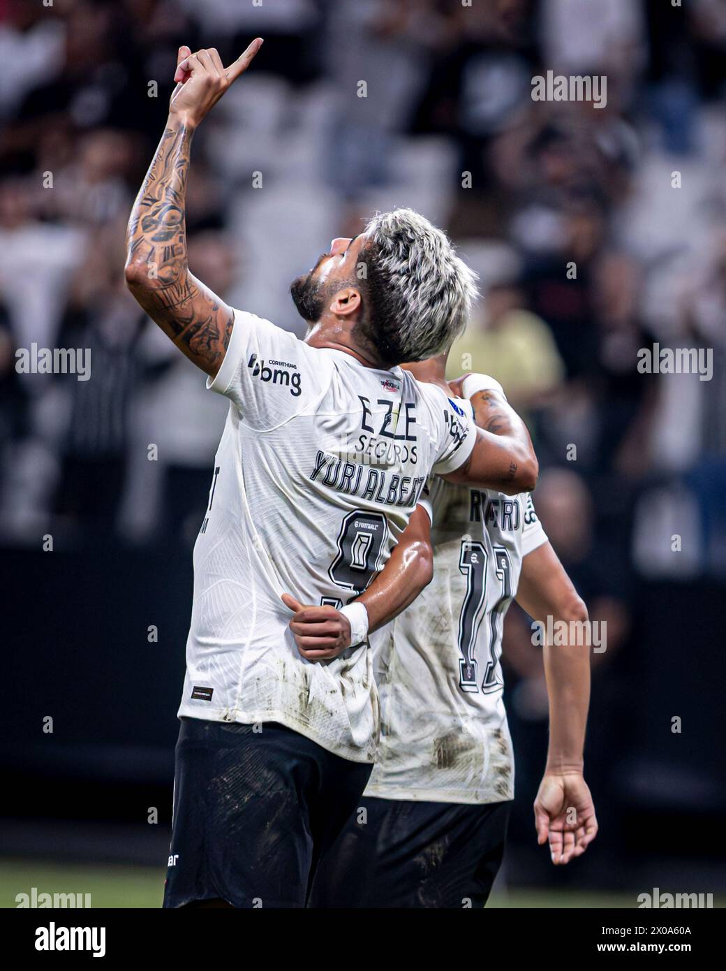 Sao Paulo, Brazil, 9th April 2024 Yuri Alberto of Corinthians