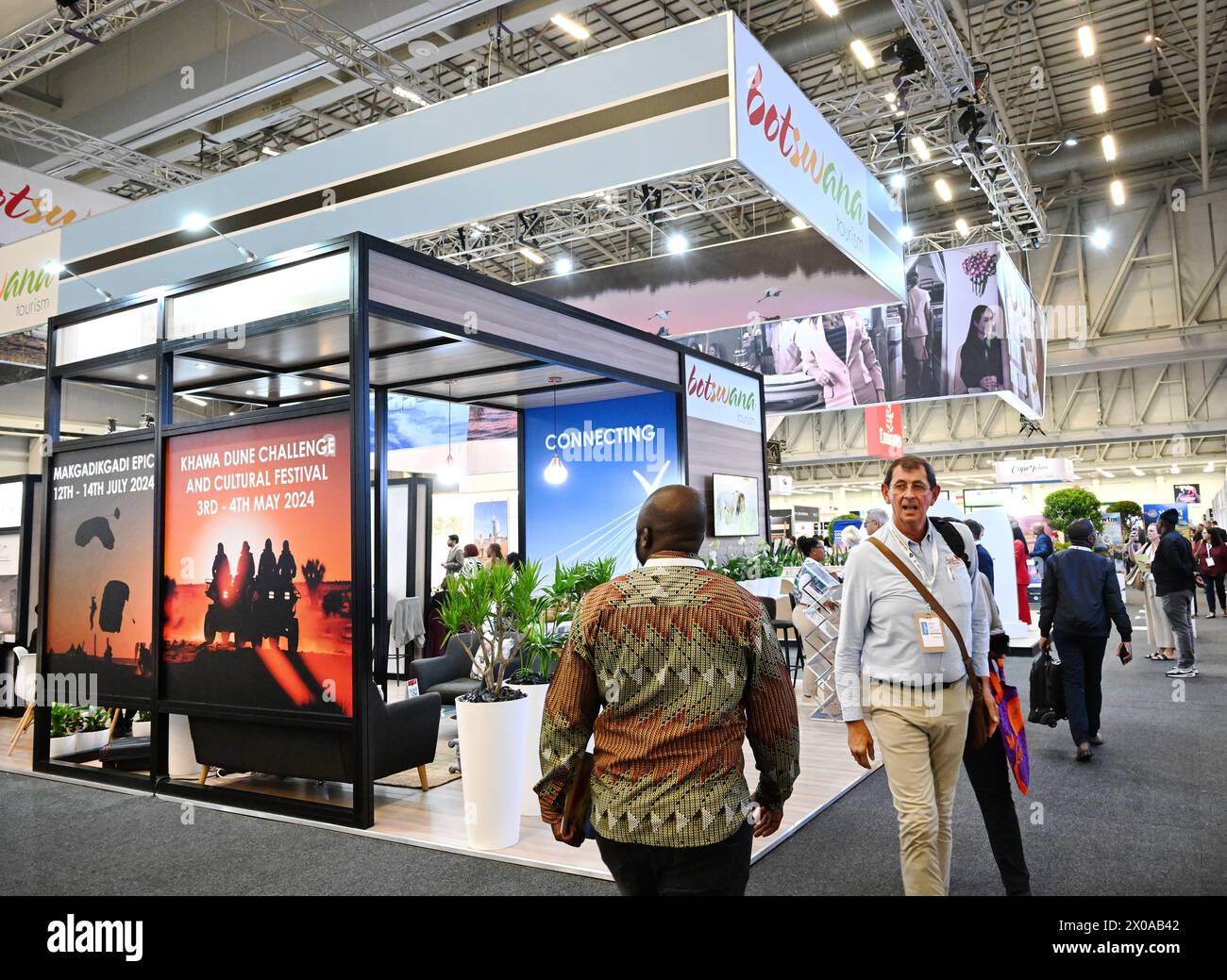Cape Town, South Africa. 10th Apr, 2024. People attend World Travel